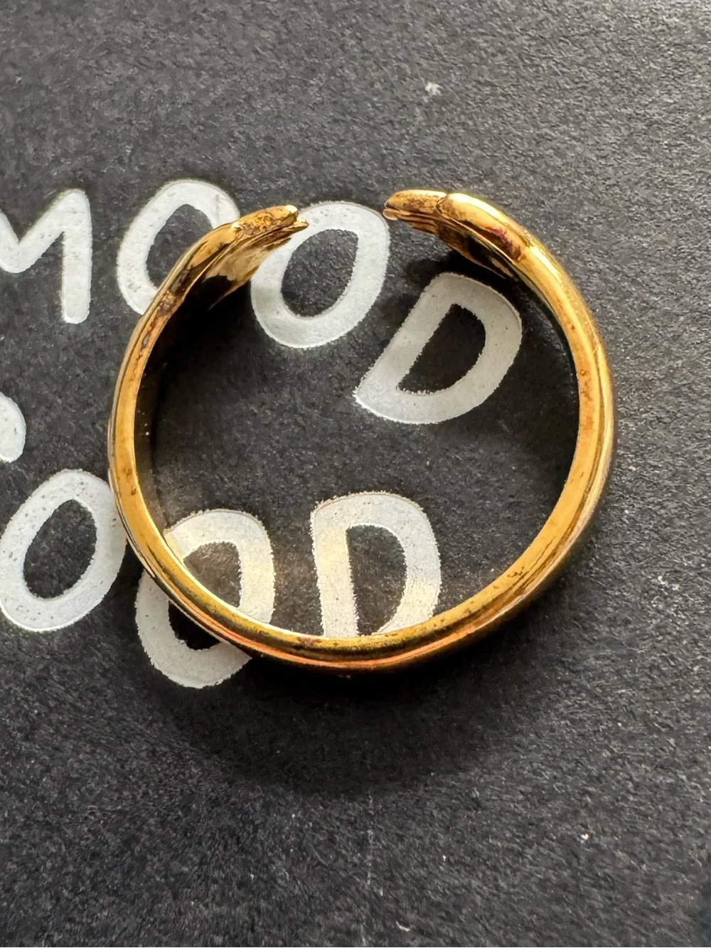 Mood Good / Good Daze hand hugging ring